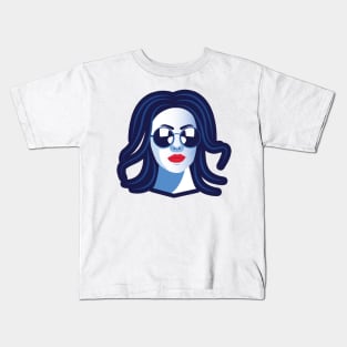 beautiful woman illustrator Kids T-Shirt